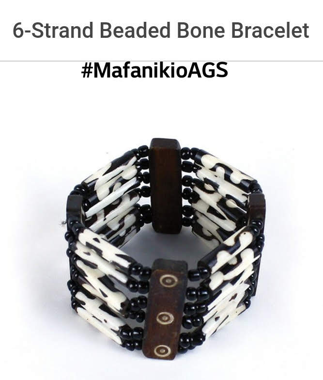 Six Strand Bone Bracelet